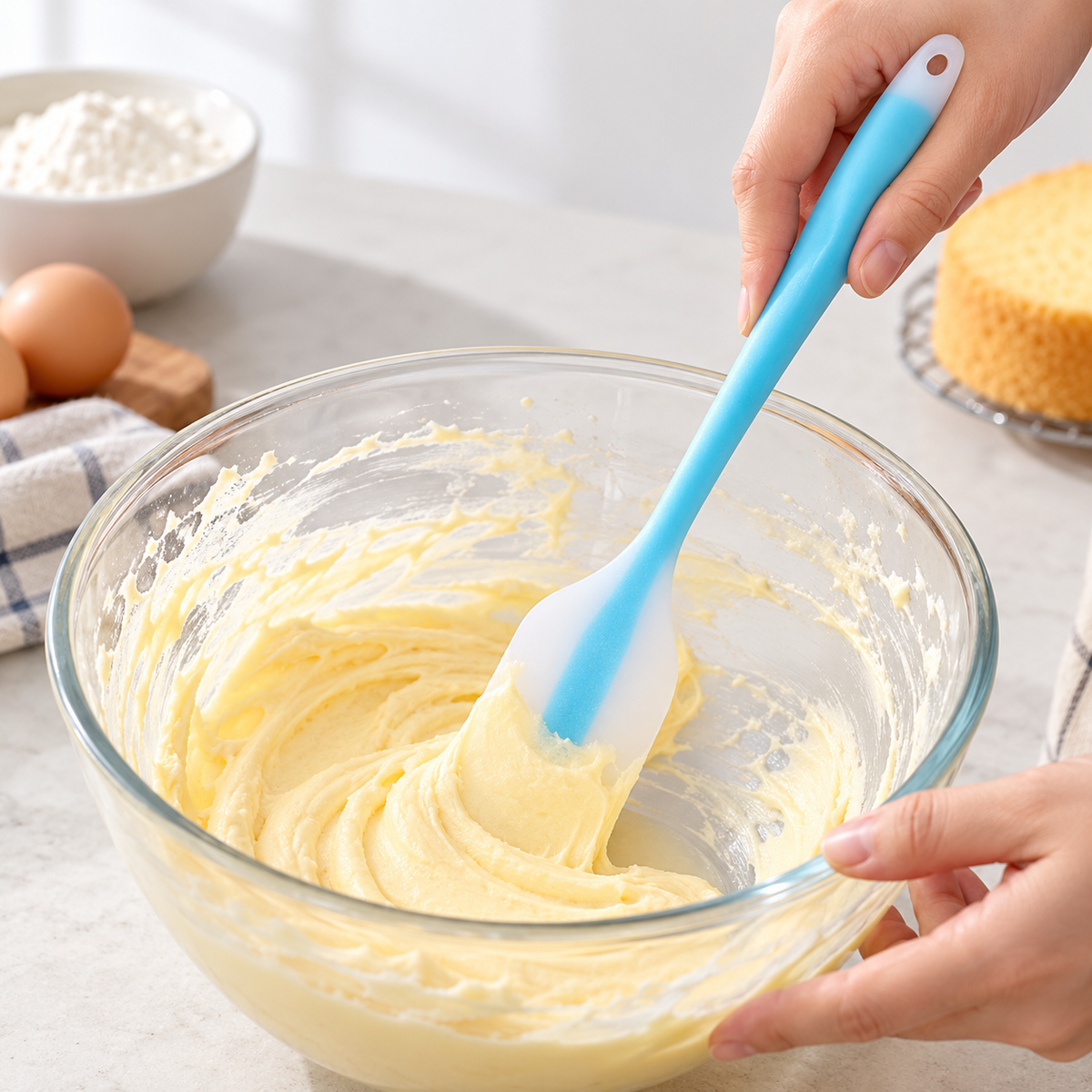 Silicone Baking Spatula for Cake Cream and Kitchen Mixing