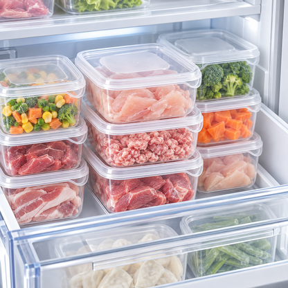 Freezer Storage Containers for Food Portioning