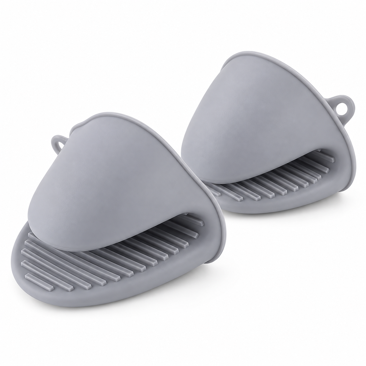 Gray Silicone Pinch Mitts for Kitchen Pot Handling