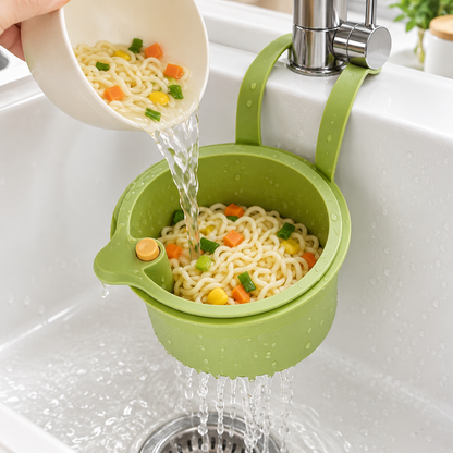 Hanging Sink Strainer Basket for Kitchen Draining